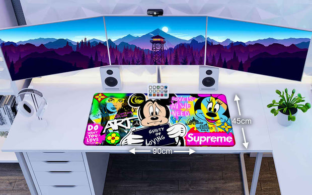 GUILTY OF LOVING - Popart Design - XXL Gaming Mauspad