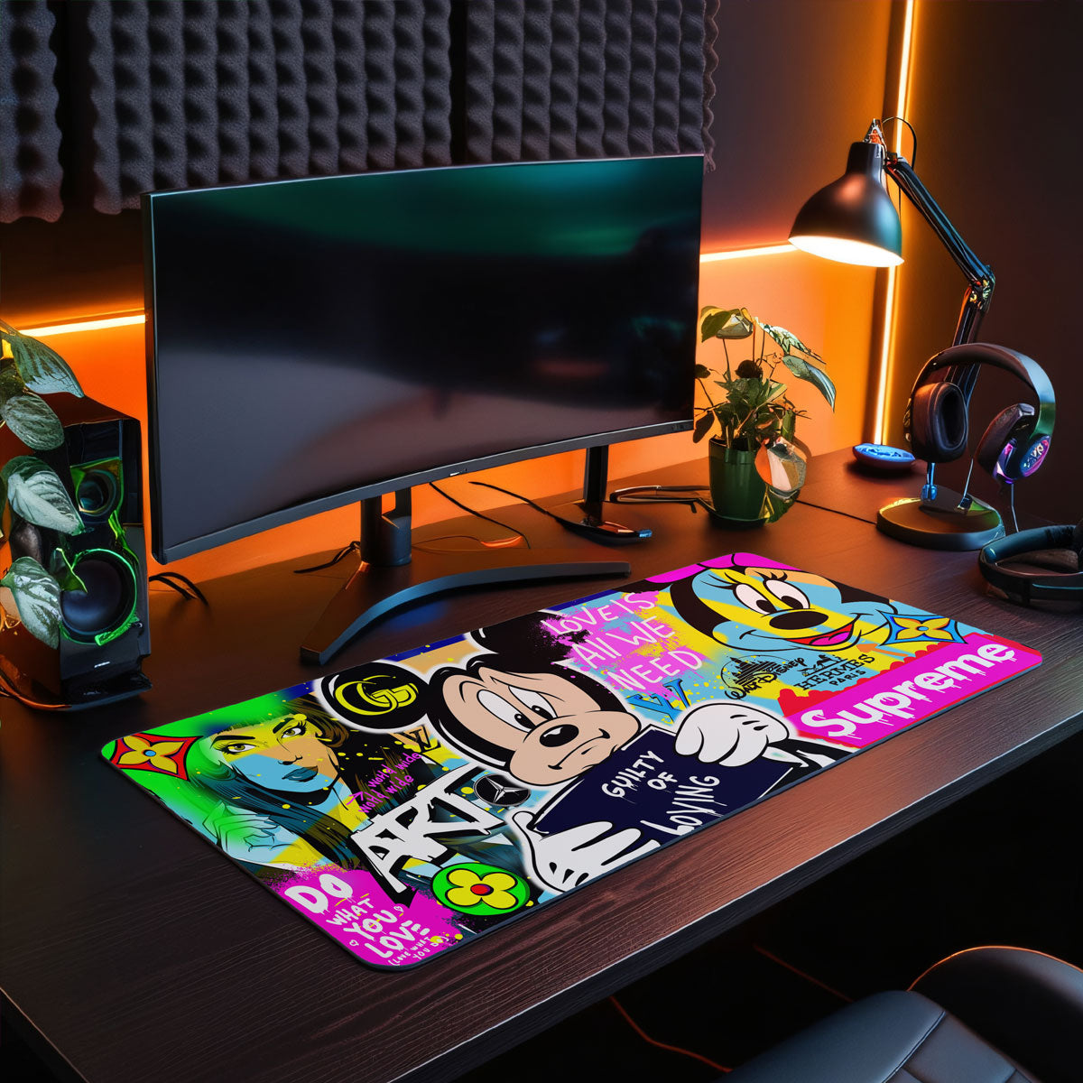 GUILTY OF LOVING - Popart Design - XXL Gaming Mauspad
