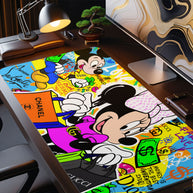 LOVE CANT BUY CLOTHING - Popart Design - XXL Gaming Mauspad