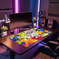 MAD BUNNY GOLFCLUB - Popart Design - XXL Gaming Mauspad