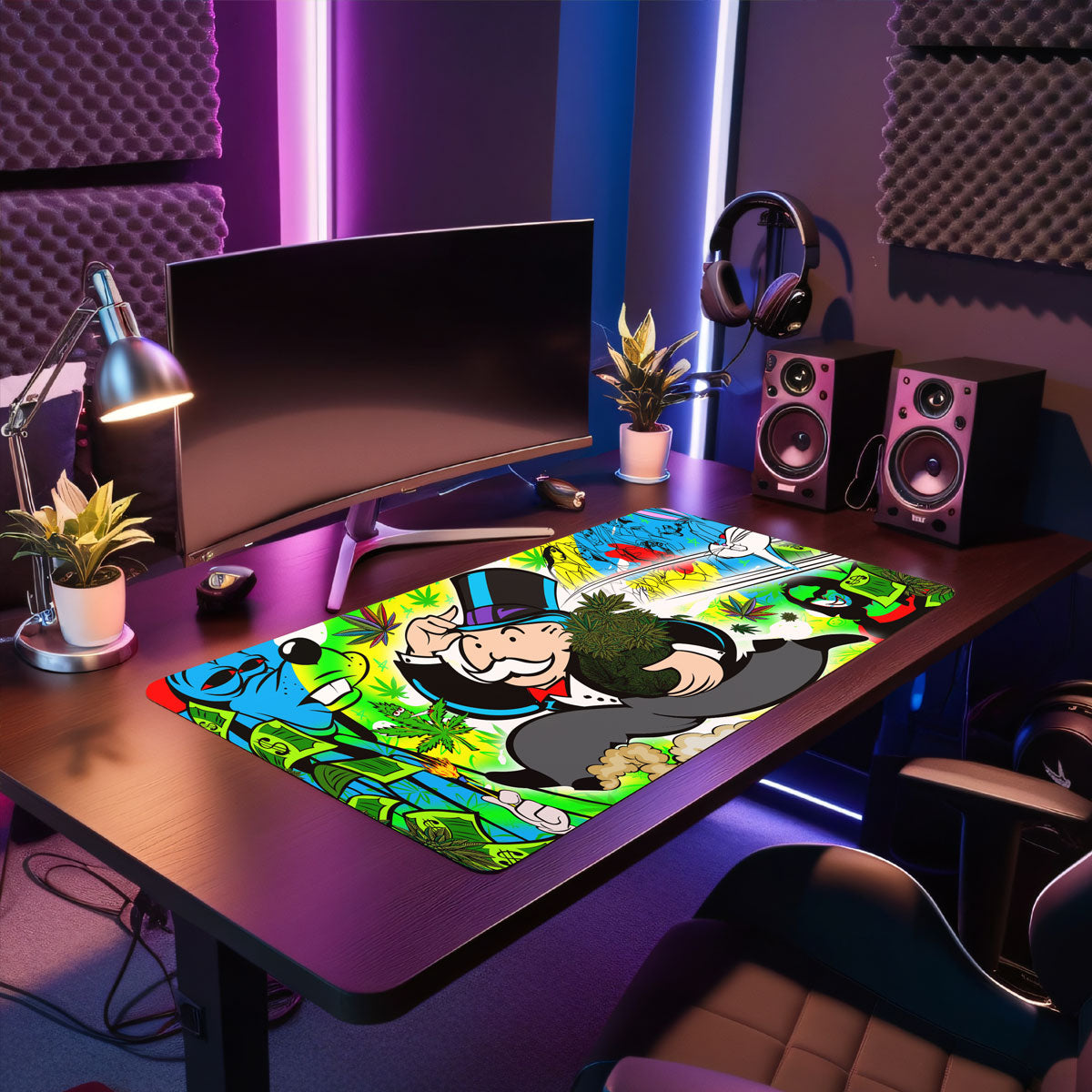 HIGH LIFE ON A HIGH LIFE - Popart Design - XXL Gaming Mauspad