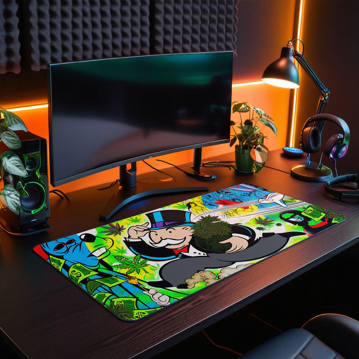 HIGH LIFE ON A HIGH LIFE - Popart Design - XXL Gaming Mauspad