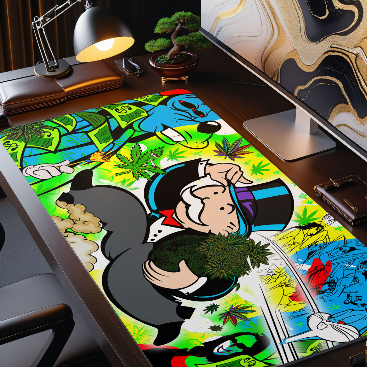 HIGH LIFE ON A HIGH LIFE - Popart Design - XXL Gaming Mauspad