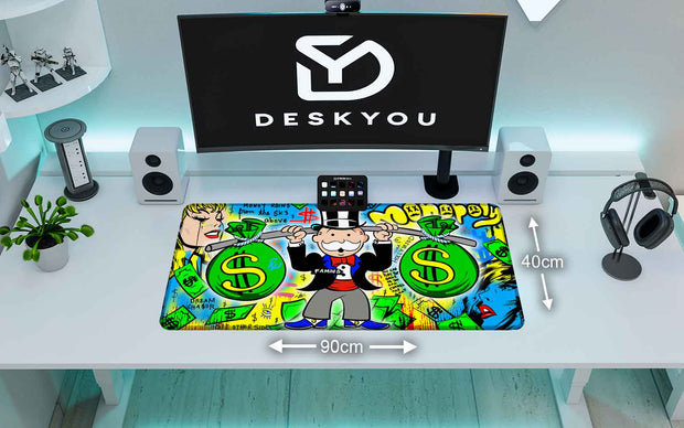 CASH EXERCISE - Popart Design - XXL Gaming Mauspad