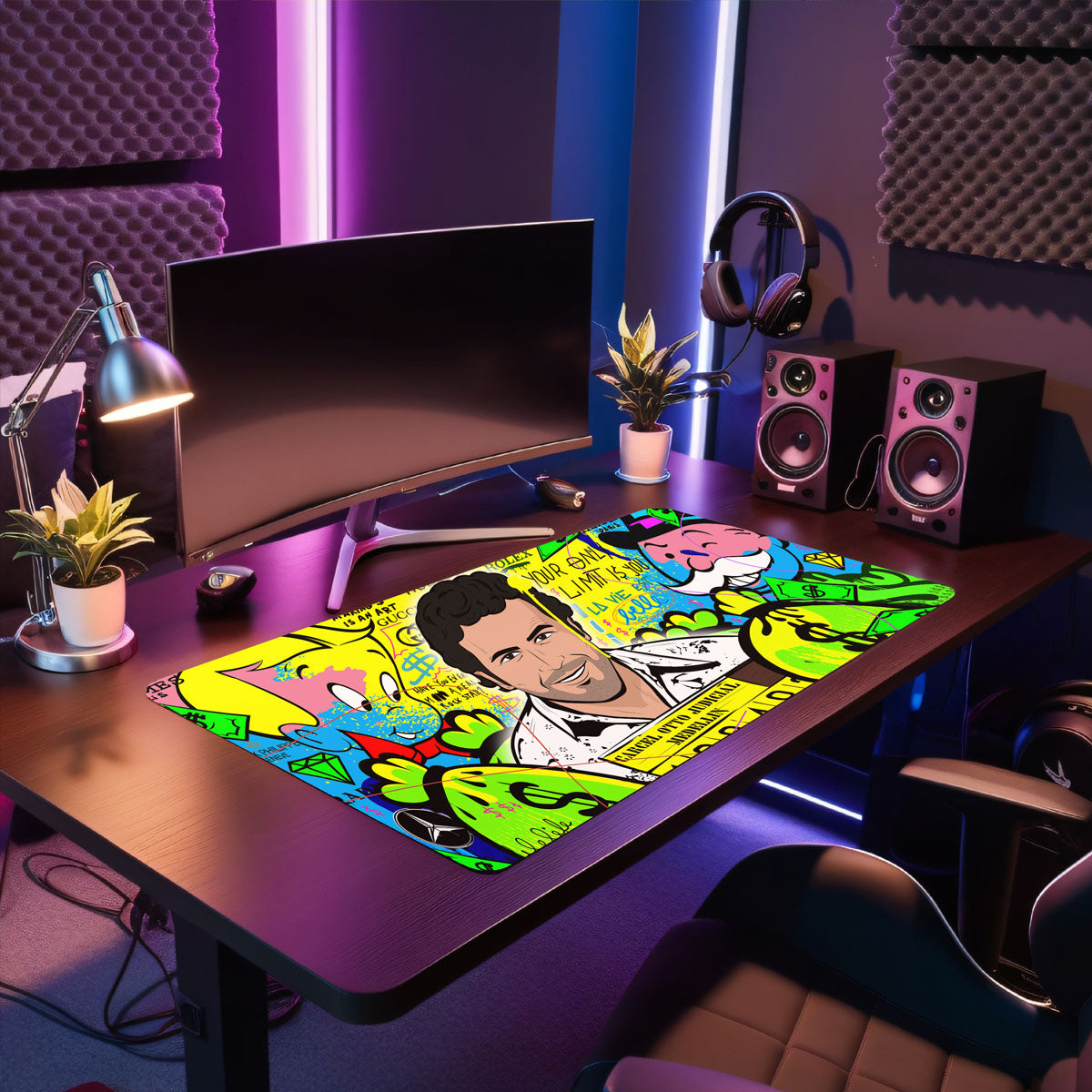 MAKING CASH IS AN ART - Popart Design - XXL Gaming Mauspad