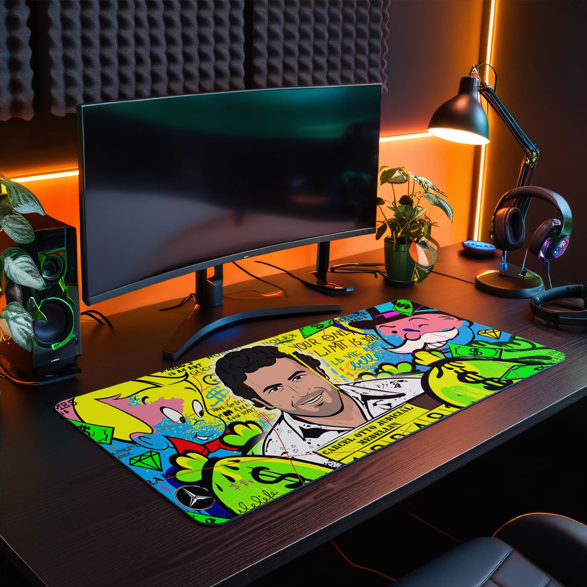 MAKING CASH IS AN ART - Popart Design - XXL Gaming Mauspad