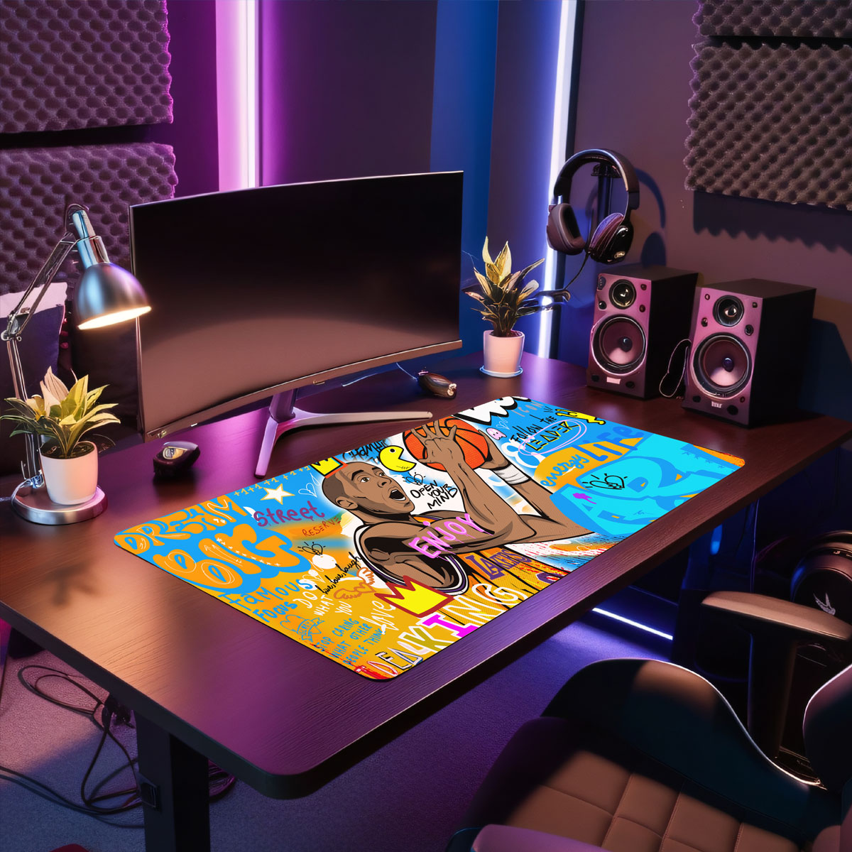 BIG BALLIN - Popart Design - XXL Gaming Mauspad