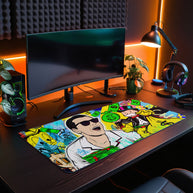 MONEY IS THE BEST INVENTION - Popart Design - XXL Gaming Mauspad