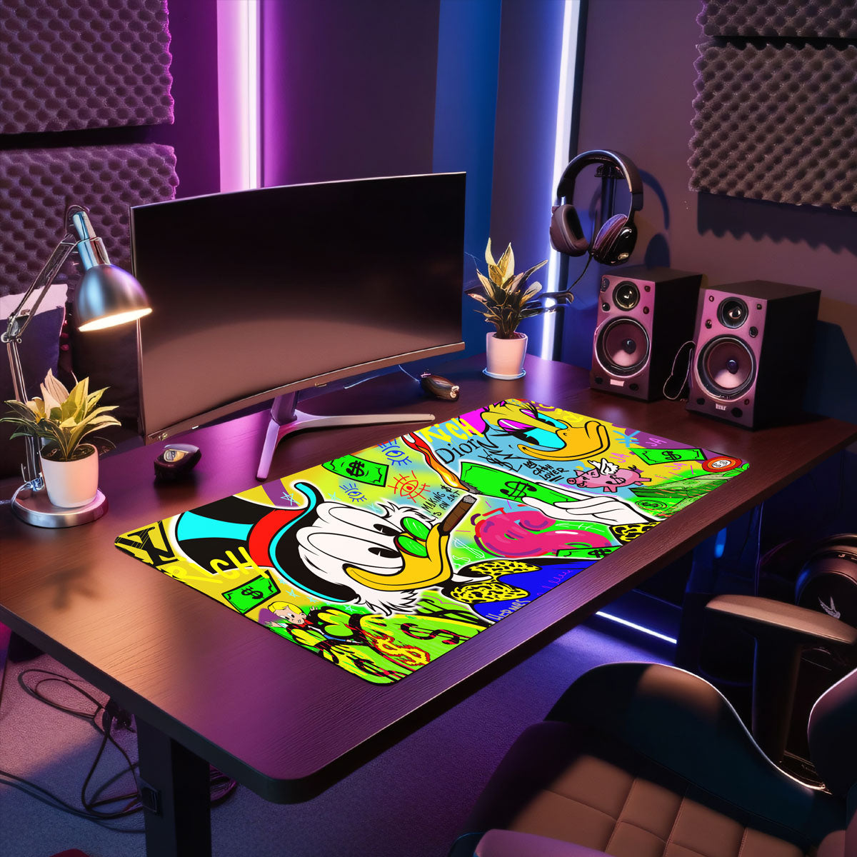 GIVE ME THE LIGHTER - Popart Design - XXL Gaming Mauspad