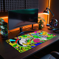 GIVE ME THE LIGHTER - Popart Design - XXL Gaming Mauspad