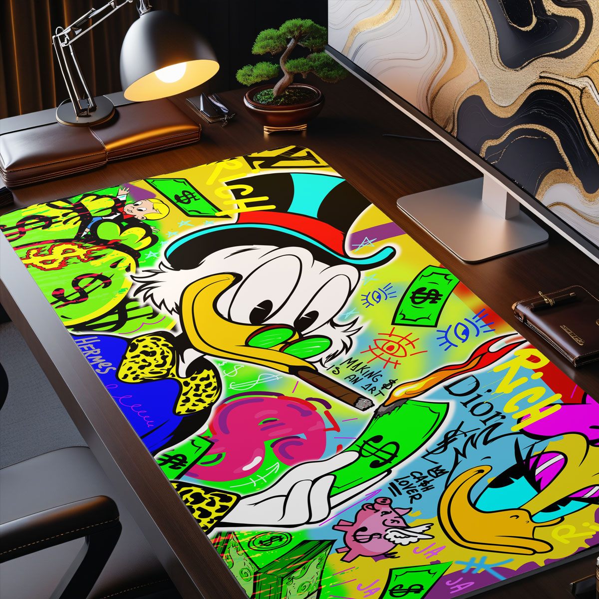 GIVE ME THE LIGHTER - Popart Design - XXL Gaming Mauspad