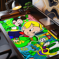 HYPNOTIC CASHFLOW - Popart Design - XXL Gaming Mauspad