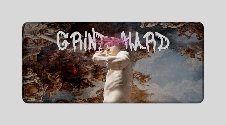 GRIND HARD - Art Design - XXL Gaming Mauspad