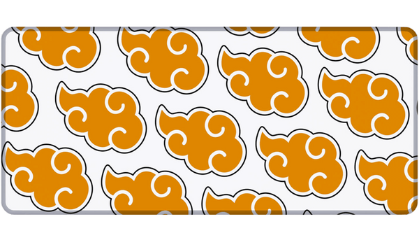 ORANGE AKATSUKI CLOUD - Anime Design - XXL Gaming Mauspad