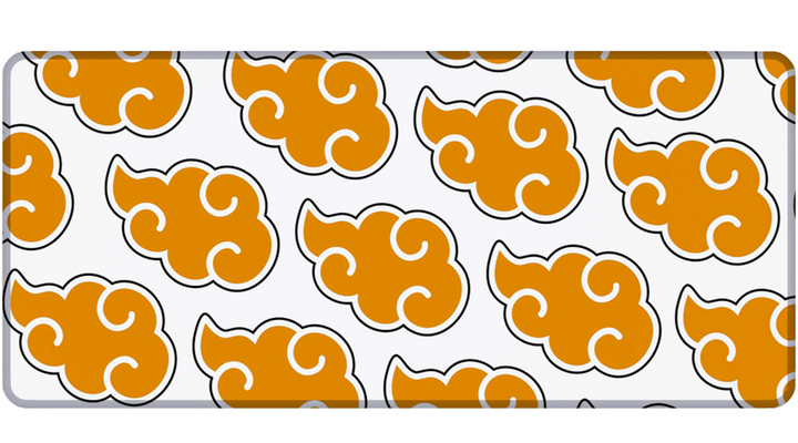 ORANGE AKATSUKI CLOUD - Anime Design - XXL Gaming Mauspad