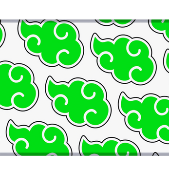 GREEN AKATSUKI CLOUD - Anime Design - XXL Gaming Mauspad