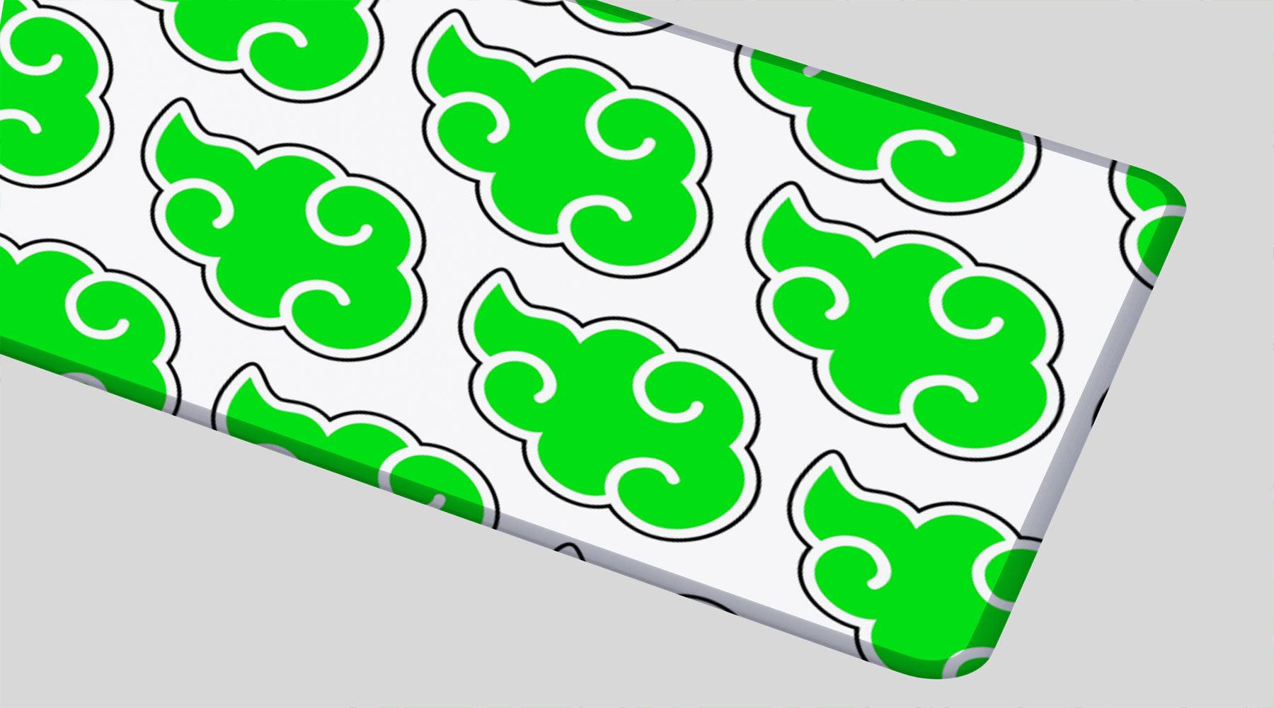 GREEN CLOUD - Anime Design - XXL Gaming Mauspad