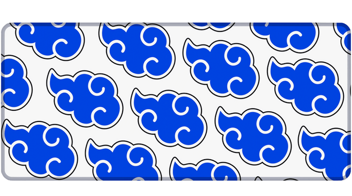 BLUE AKATSUKI CLOUD - Anime Design - XXL Gaming Mauspad