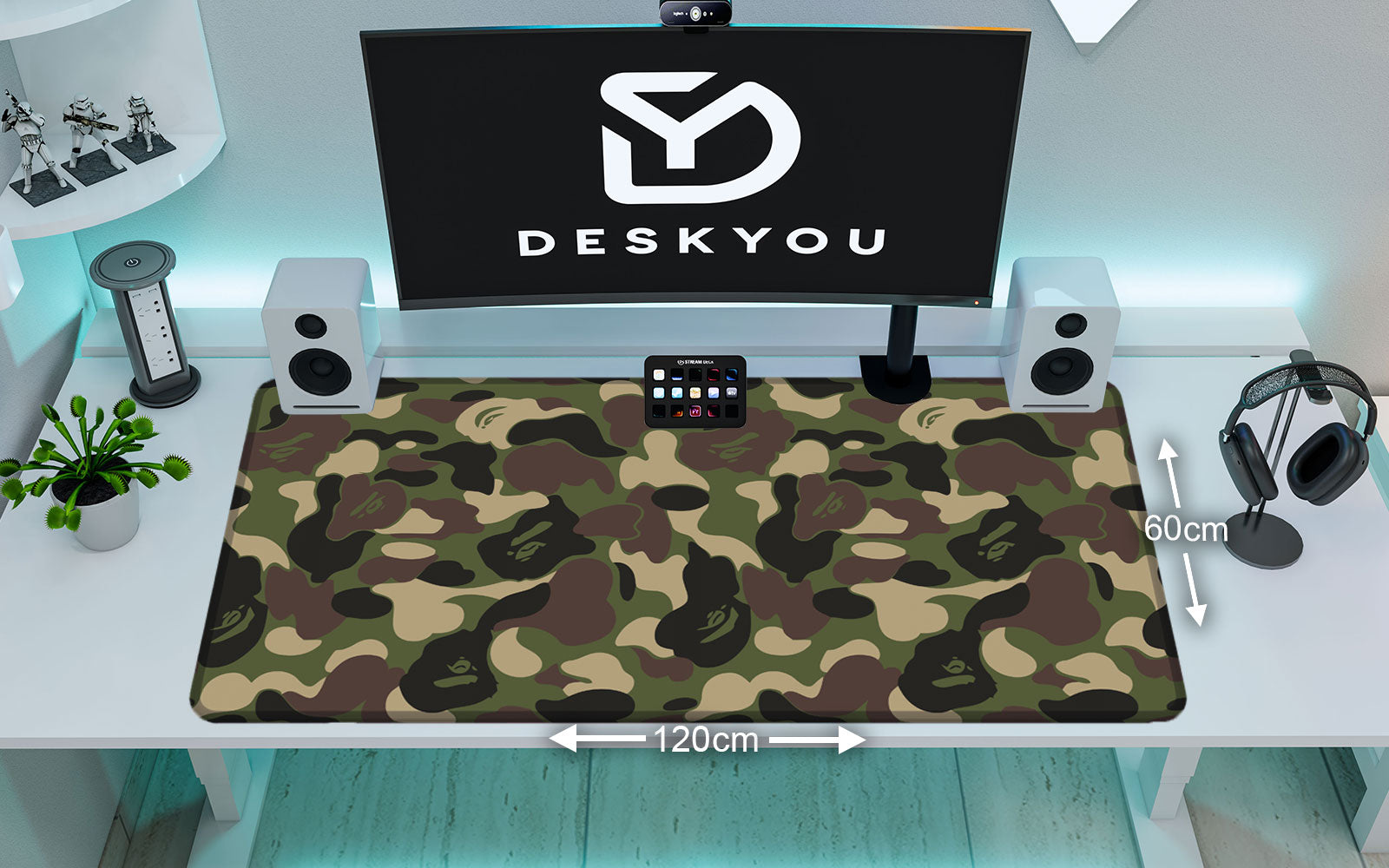 CAMOUFLAGE ARMY - Pattern Design - XXL Gaming Mauspad