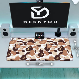 CAMOUFLAGE BRAUN - Pattern Design - XXL Gaming Mauspad