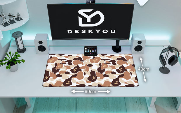 CAMOUFLAGE BRAUN - Pattern Design - XXL Gaming Mauspad