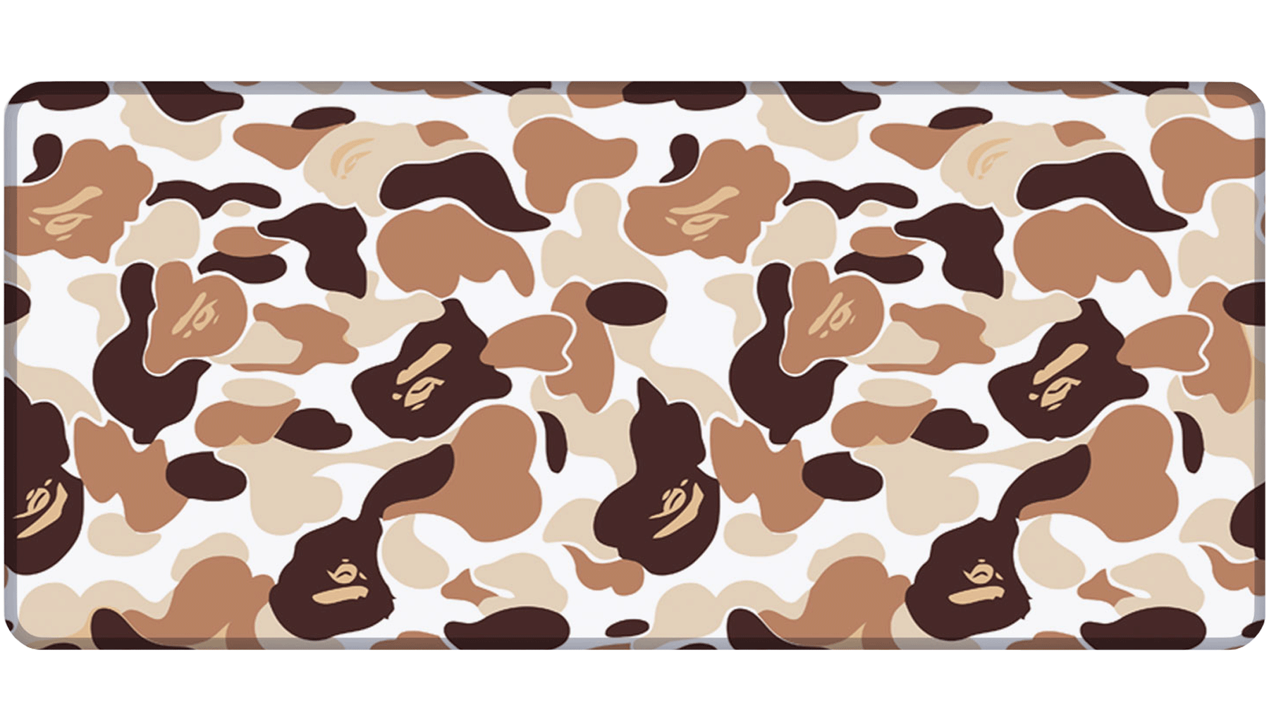 CAMOUFLAGE BRAUN - Pattern Design - XXL Gaming Mauspad