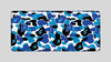 🎁 CAMOUFLAGE BLAU - Pattern Design - XXL Gaming Mauspad (100% off)