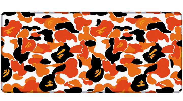 CAMOUFLAGE ORANGE - Pattern Design - XXL Gaming Mauspad