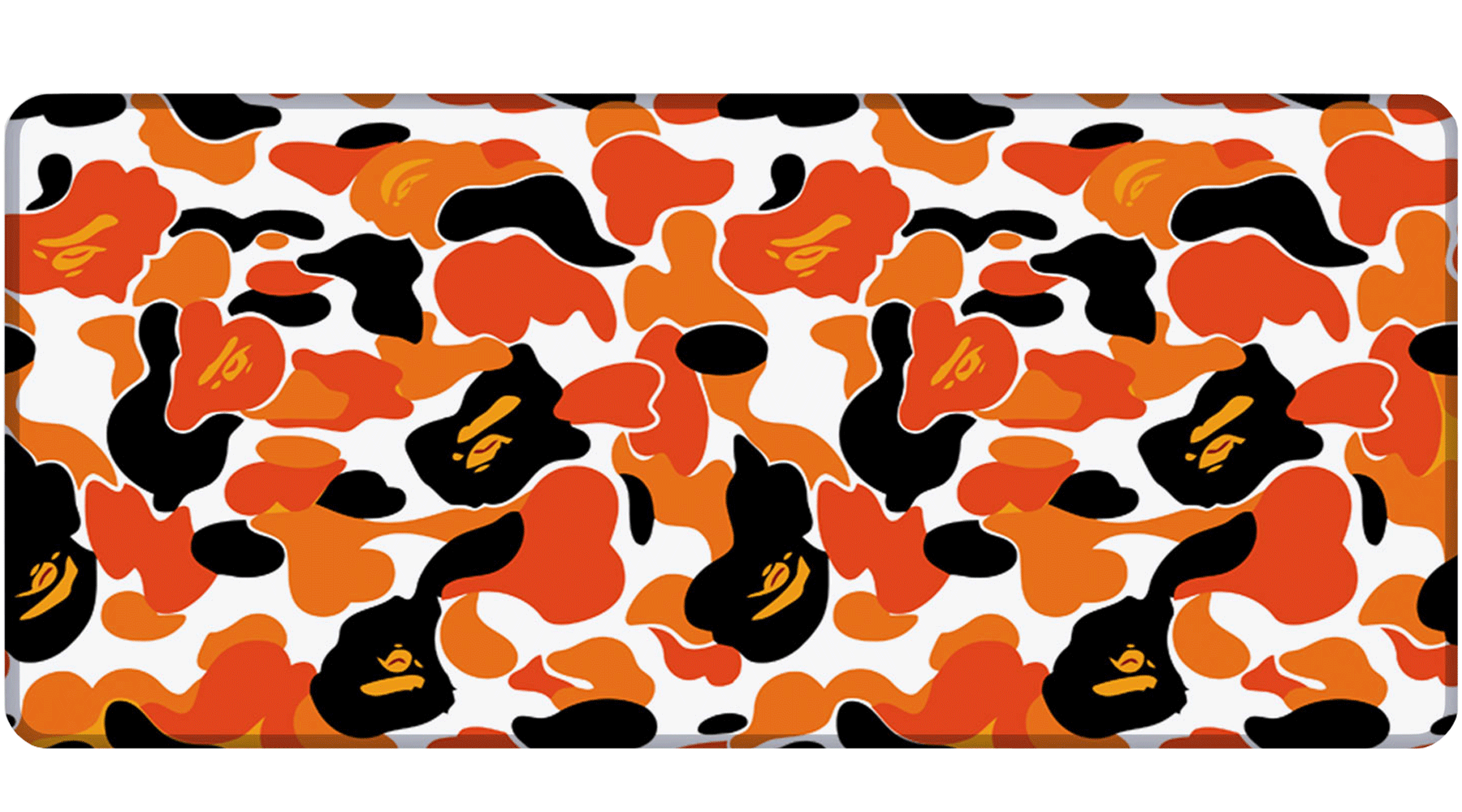 CAMOUFLAGE ORANGE - Pattern Design - XXL Gaming Mauspad