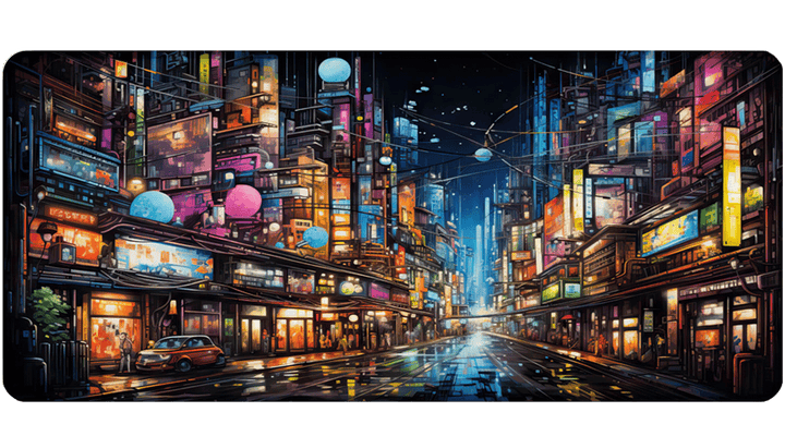 CYBER CITY - City Design - XXL Gaming Mauspad