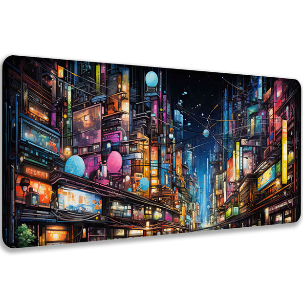 CYBER CITY - City Design - XXL Gaming Mauspad