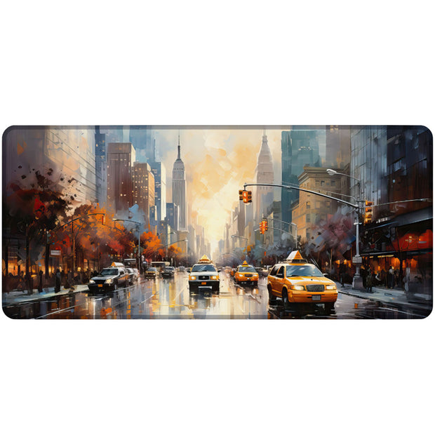 NEW YORK OIL PAINTING - City Design - XXL Gaming Mauspad