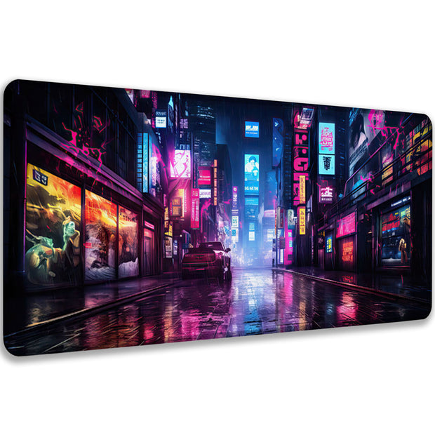 NEON LIGHT CITY - City Design - XXL Gaming Mauspad