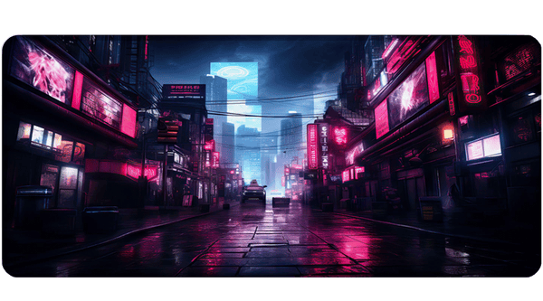 NEON LIGHT STREET - City Design - XXL Gaming Mauspad