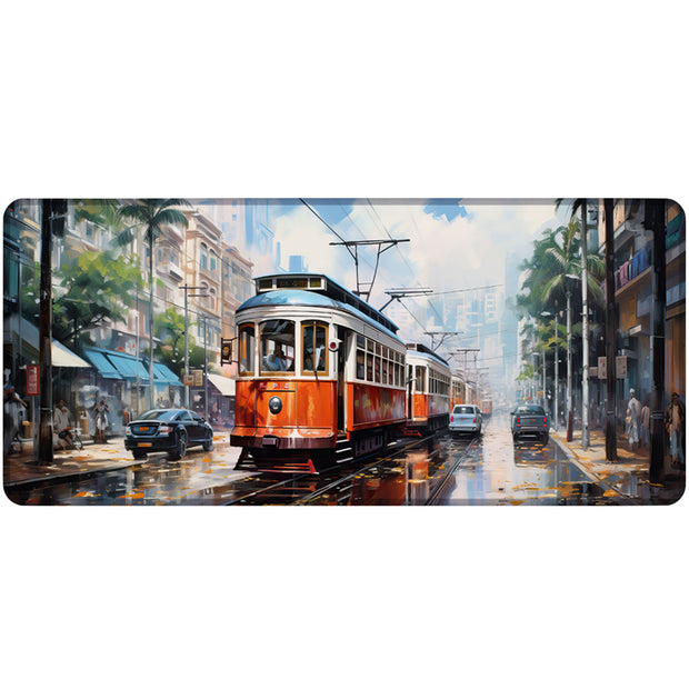 OLD TRAIN - City Design - XXL Gaming Mauspad