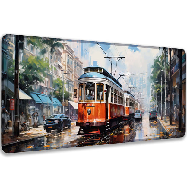 OLD TRAIN - City Design - XXL Gaming Mauspad