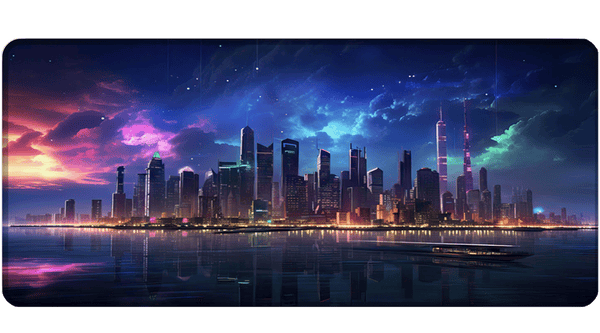 COLORFUL CLOUD SKYLINE - City Design - XXL Gaming Mauspad