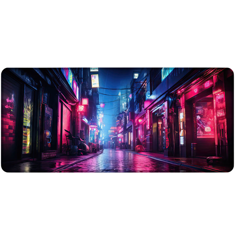 NEON LIGHT STREET - City Design - XXL Gaming Mauspad