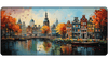 AMSTERDAM OIL PAINTING #3 - City Design - XXL Gaming Mauspad