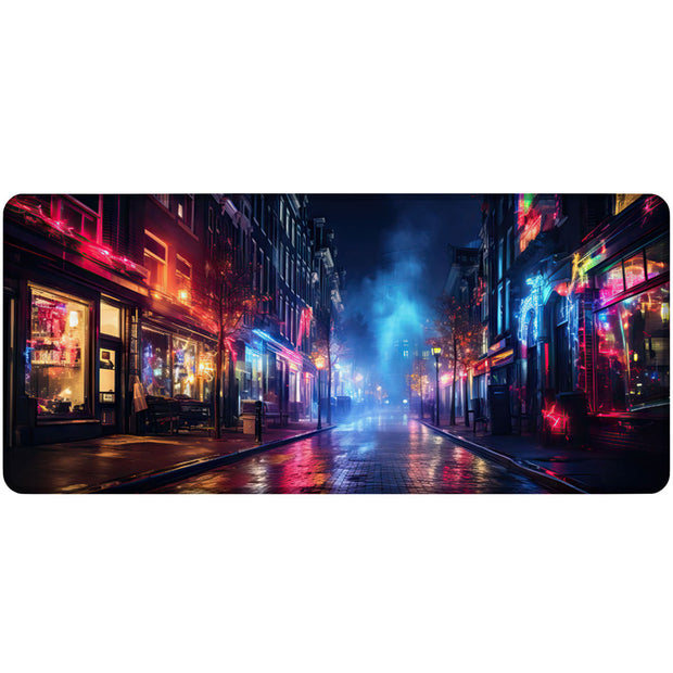 FOGGY NIGHT STREET - City Design - XXL Gaming Mauspad