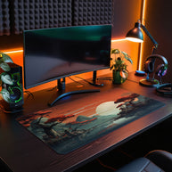 ORANGE SUNSET - Anime Design - XXL Gaming Mauspad