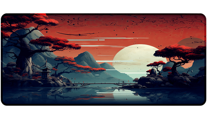 ORANGE SUNSET - Anime Design - XXL Gaming Mauspad