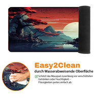 ORANGE SUNSET - Anime Design - XXL Gaming Mauspad