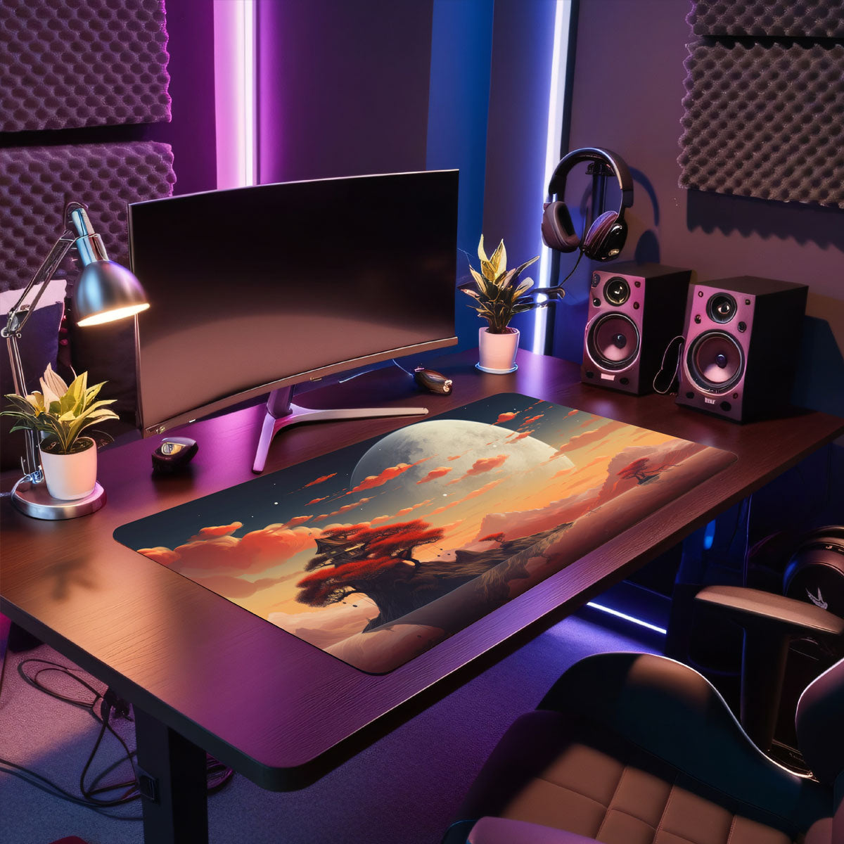 BIG MOON - Anime Design - XXL Gaming Mauspad