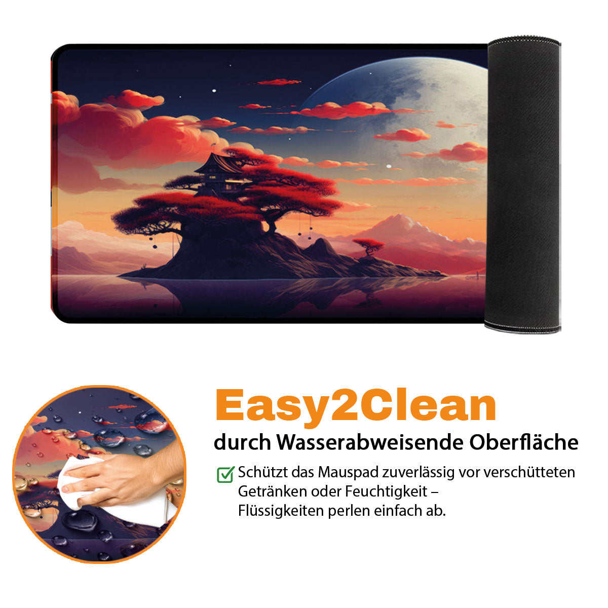 BIG MOON - Anime Design - XXL Gaming Mauspad