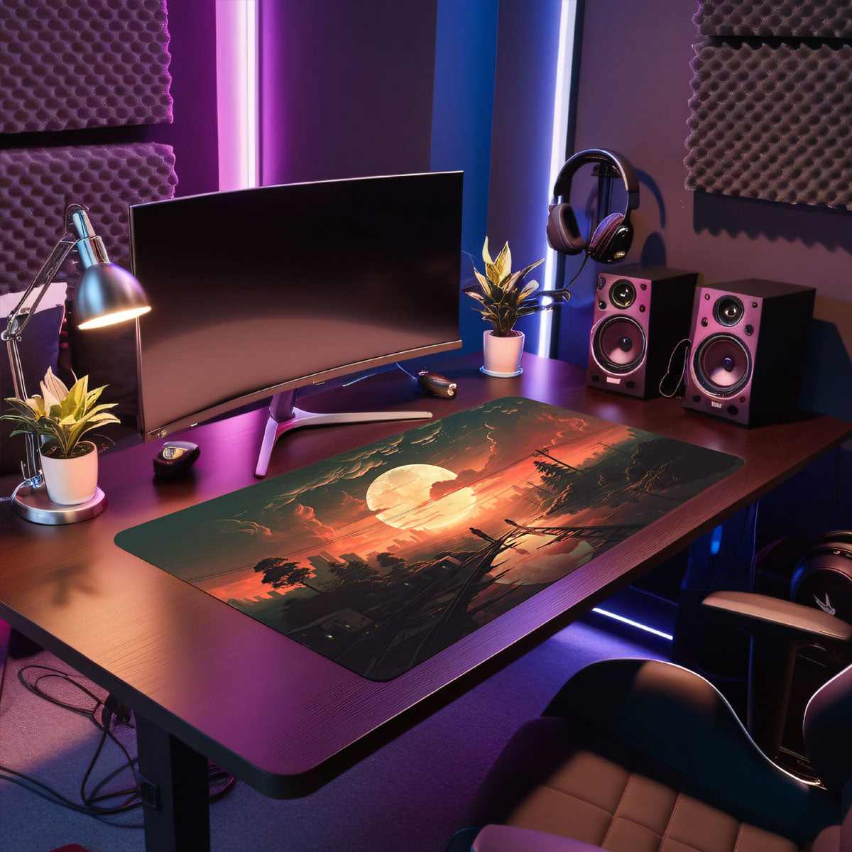 SWEET SUNSET - Anime Design - XXL Gaming Mauspad