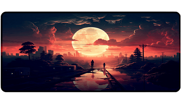 SWEET SUNSET - Anime Design - XXL Gaming Mauspad