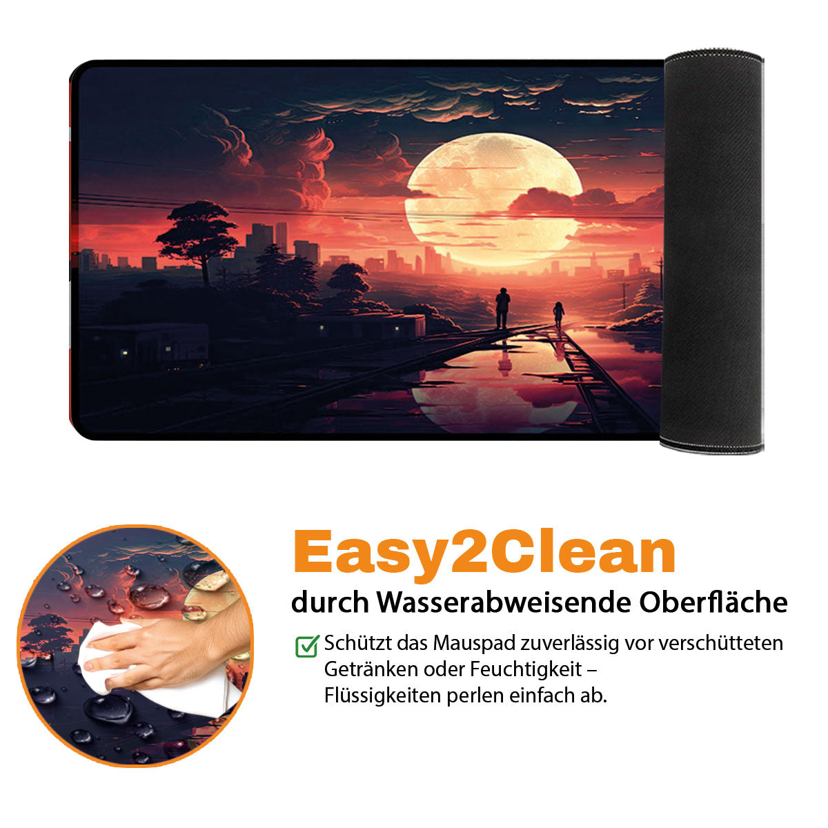 SWEET SUNSET - Anime Design - XXL Gaming Mauspad