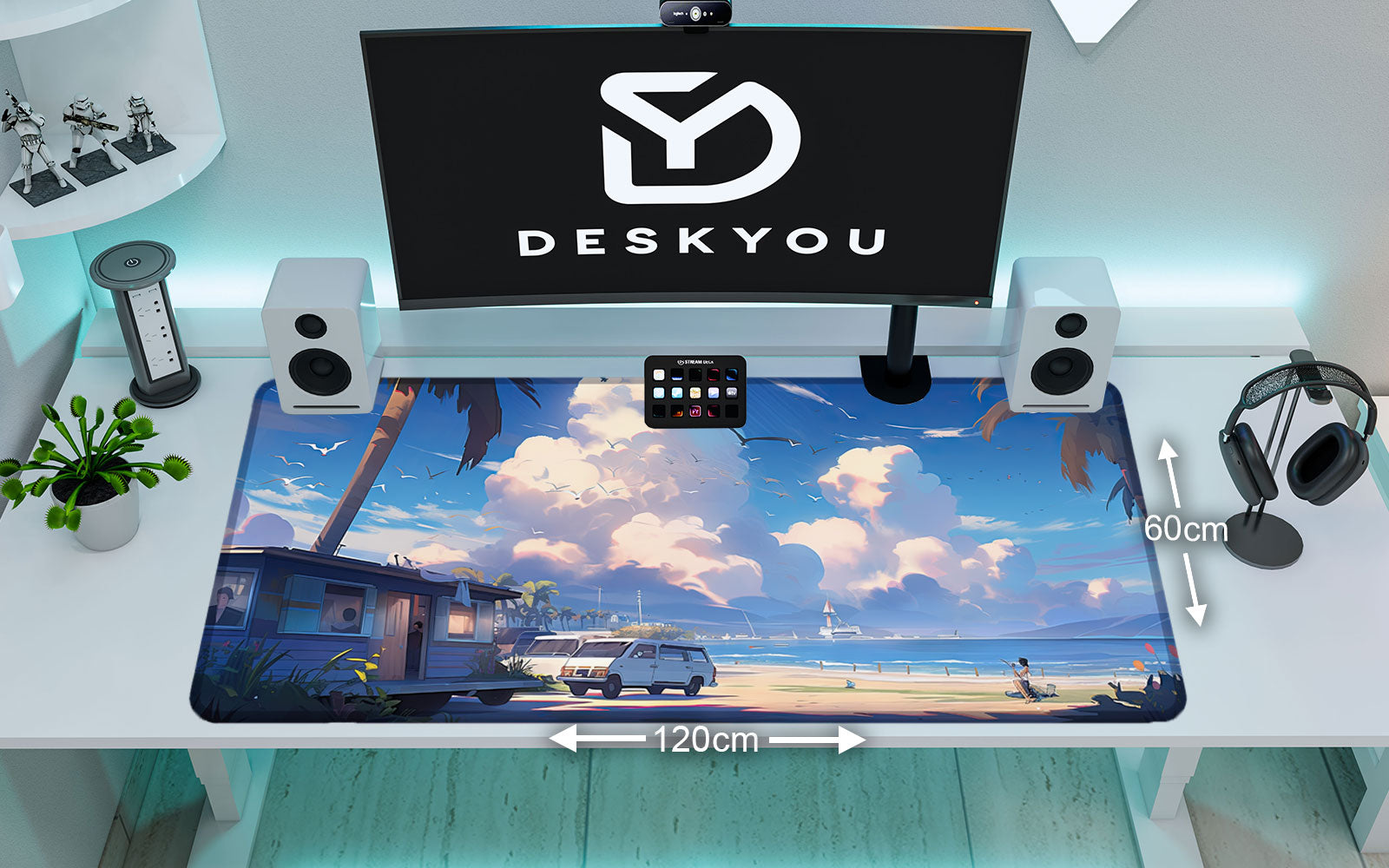 BEACH VIBES - Anime Design - XXL Gaming Mauspad