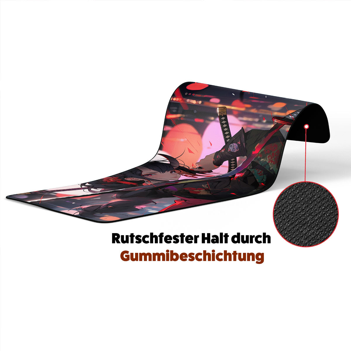 EVIL SAMURAI - Anime Design - XXL Gaming Mauspad